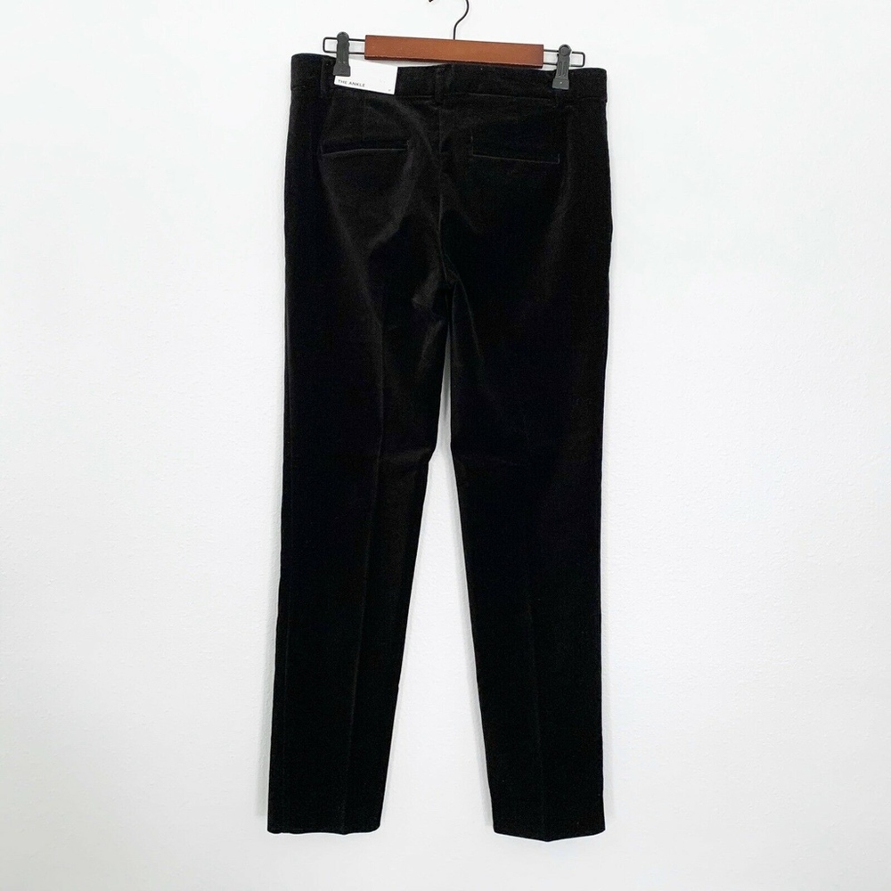 Ann Taylor Black Mid Rise Velvet Ankle Pants - Picture 7 of 8